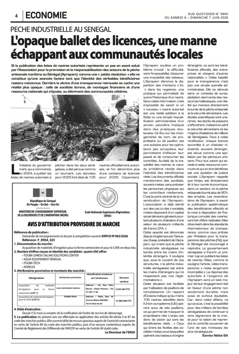 P&ecirc;che industrielle